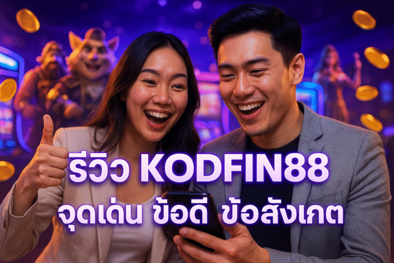 รีวิว KODFIN88 จุดเด่น ข้อดี ข้อสังเกต